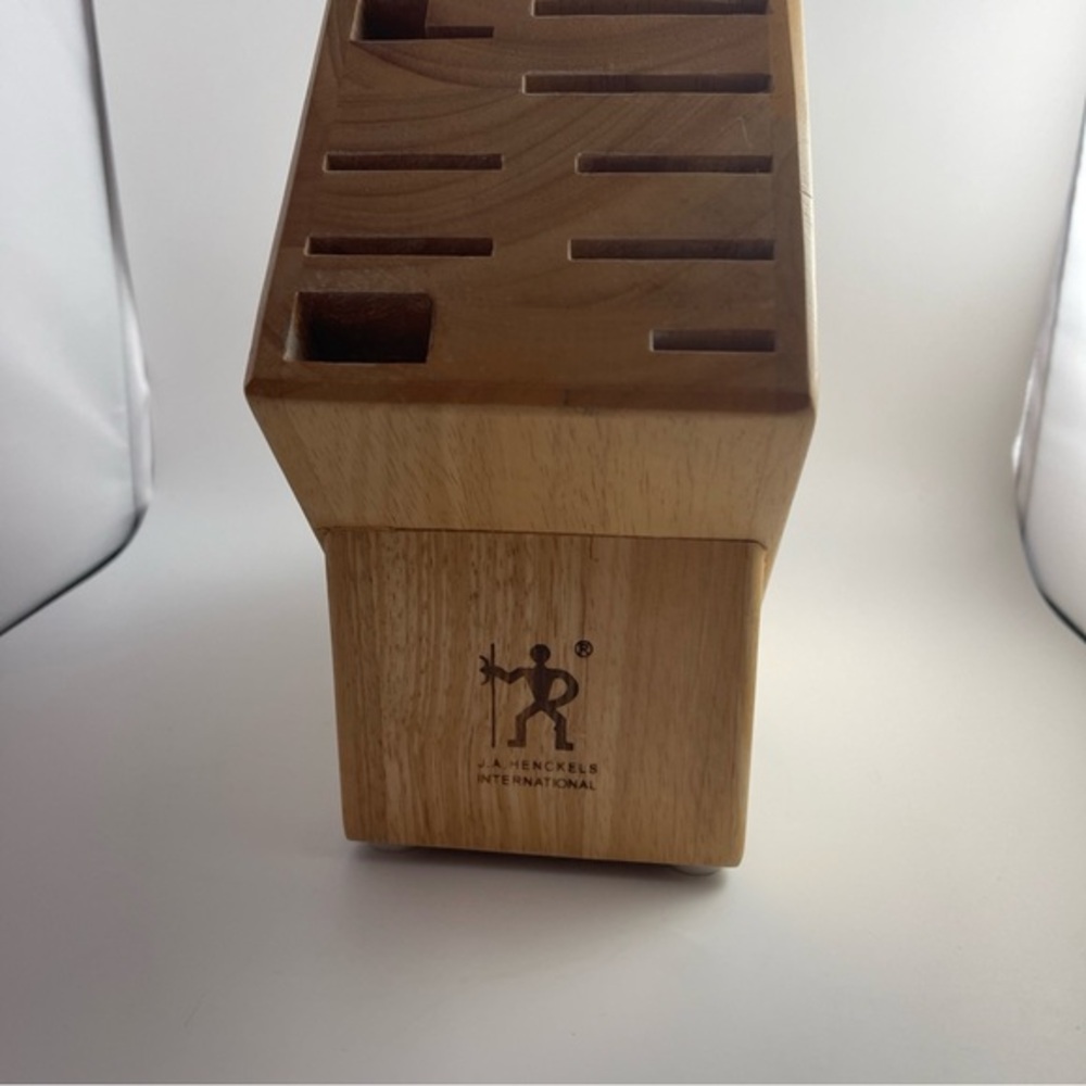 J.A. Henckels International 9 slot Hardwood Knife Storage Block
